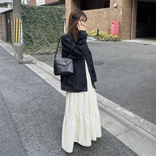 Oversized pocket denim jacket
