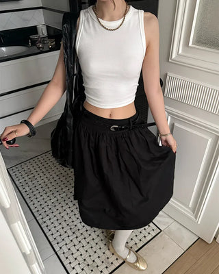 Slim Fit Collar Tank Top