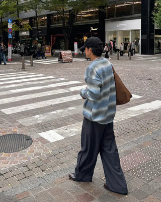 Mohair striped knit