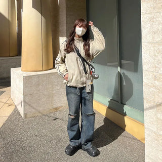 Two-tone windbreaker