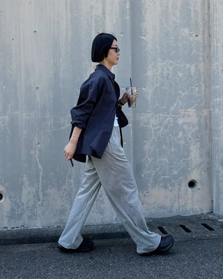Checked long-sleeved shirt