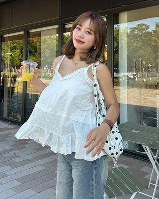 Tiered hem bustier