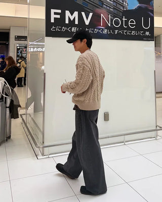 Side-tuck balloon denim