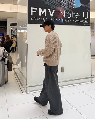 Cable knit sweater
