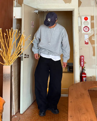 Supima cotton panel sweatshirt