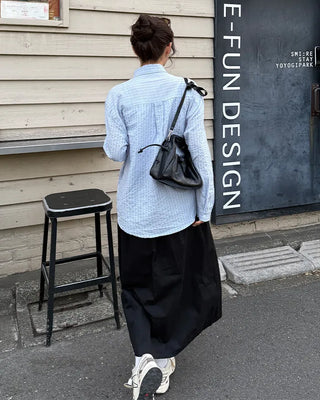 Wrinkle long skirt