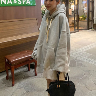 Side-slit hooded parka