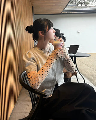 Polka Dot See-Through T-Shirt