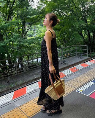 Flower Camisole Long Dress