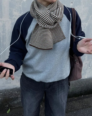 Raglan color-block sweatshirt