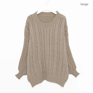 Loose-fit twisted knit