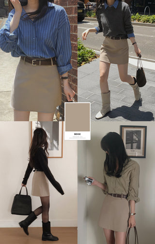 Clean Fit Mini Skirt