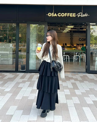 See-through oversized knit