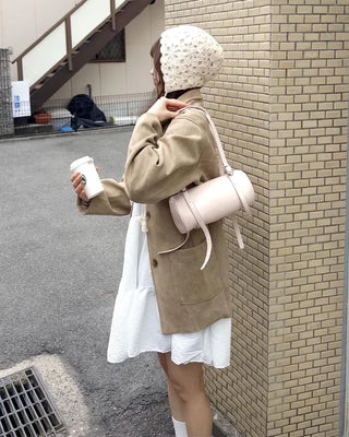 Single suede jacket