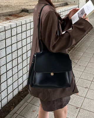 Flap belt shoulder bag