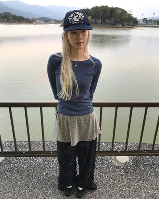 Polka Dot Waist String Pants