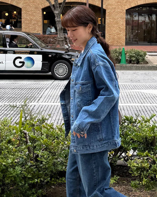 Oversized denim jacket