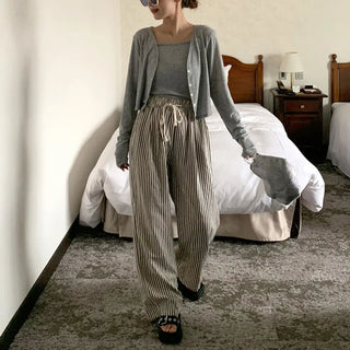 Cardigan & Sleeveless Set