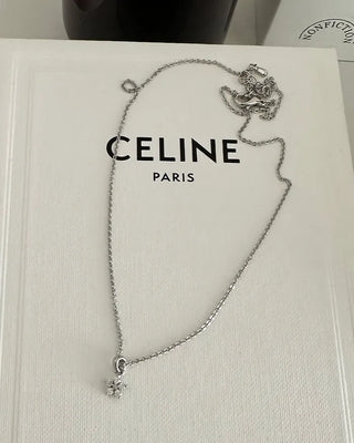 Flower Cubic Ball Chain Necklace