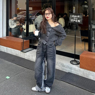 Toggle Button Turtleneck Cardigan