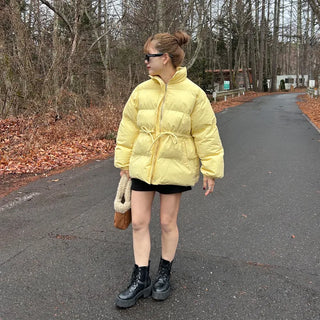 Waist String Padded Jacket