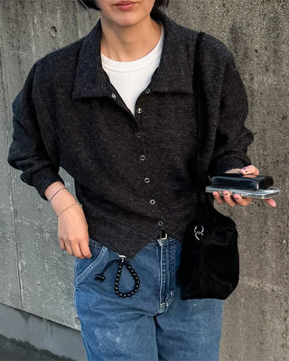 Balloon Fit Color Cardigan