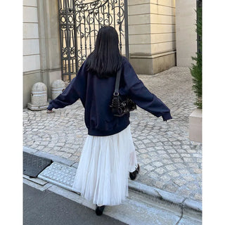 Chiffon flared skirt