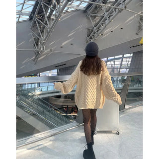 Cable knit oversized fit
