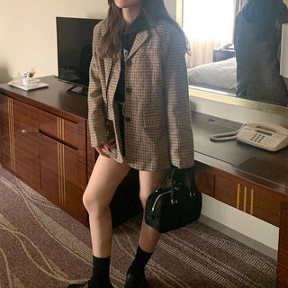 Check pattern jacket