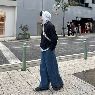 (Unisex) Wide Denim Pants