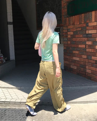 Layered Tencel Half T-Shirt
