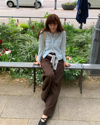 Pocket knit cardigan