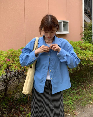 Oversized collared shirt