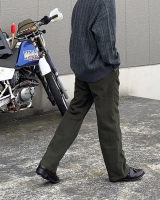 Corduroy fleece slacks