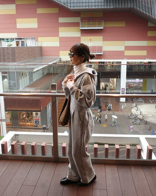 Brushed Half-Zip Jumpsuit