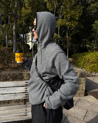 Balaclava Waffle Hoodie