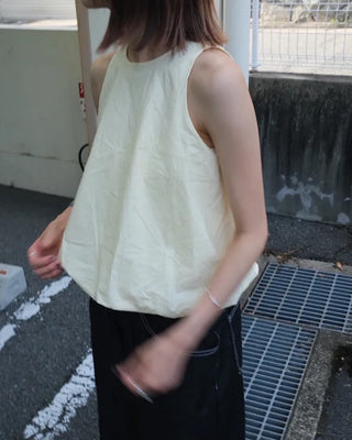 Honey Balloon Sleeveless Blouse