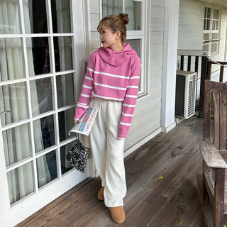 Elastic waist knit pants
