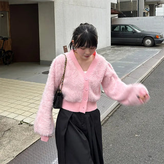 Angora Short Cardigan