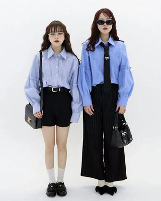 [15th Re-release] (ORIGINAL) Pintuck Shirring Shirt