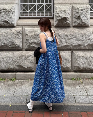 Flower Sleeveless Long Dress