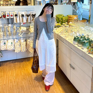 Cable knit cardigan