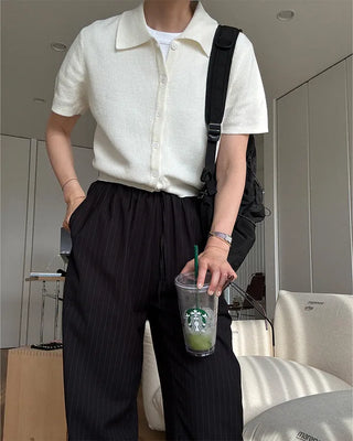 Summer cotton color cardigan