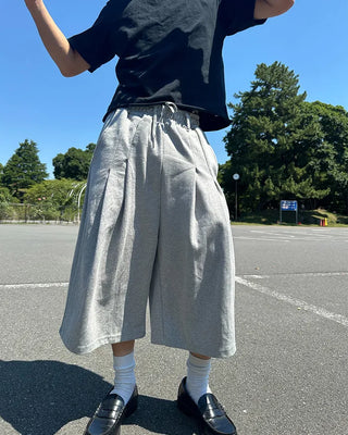 Sweat Bermuda shorts with belt loops