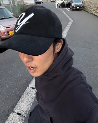 Suede Wide Ball Cap