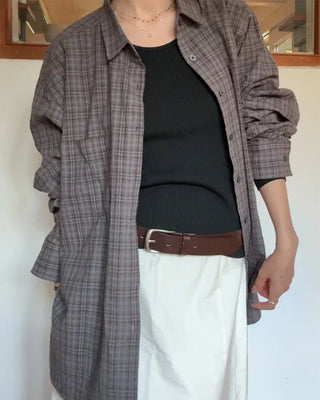 Modern leather belt