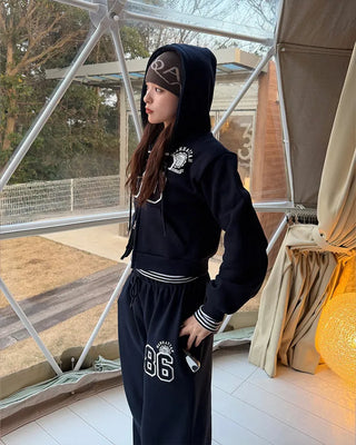 Number patch sweatpants