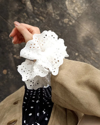 Double Lace Hair Scrunchie