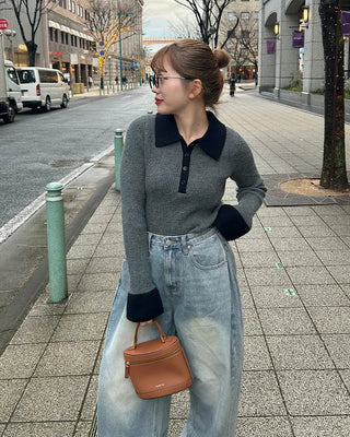 Two-tone knit