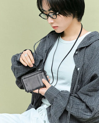 [2nd Re-release] (ORIGINAL) Strap Leather Card Wallet (black)